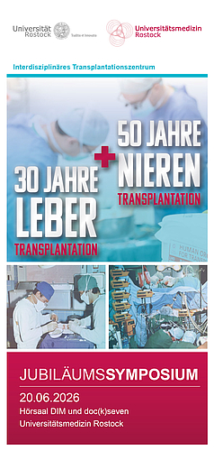 Veranstaltungstitel - Jubiläum 50 Jahre Nierentransplantation 30 Jahre Lebertransplantation